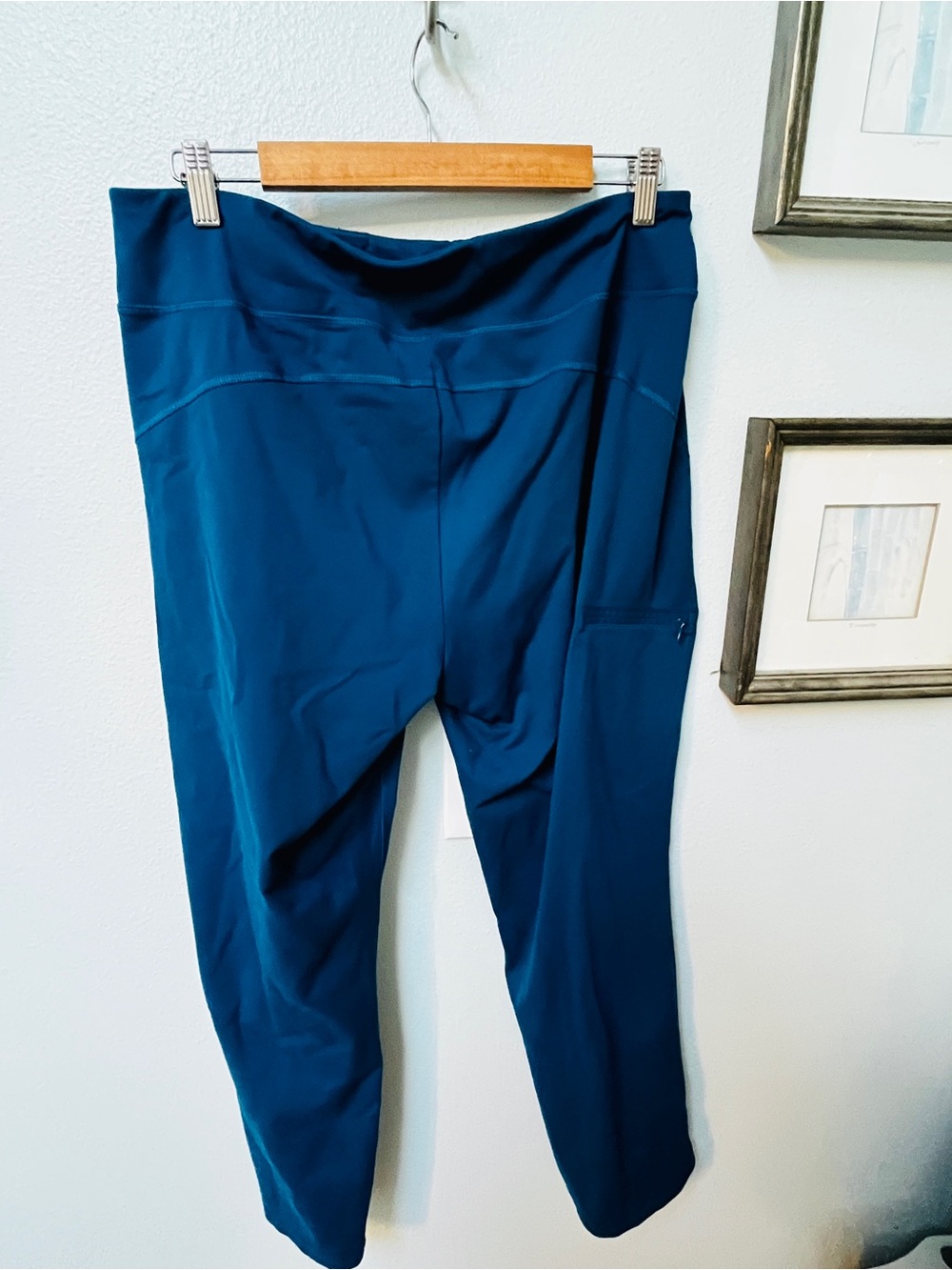 Duluth Trading Co. Noga Teal Active Leggings Lx29”